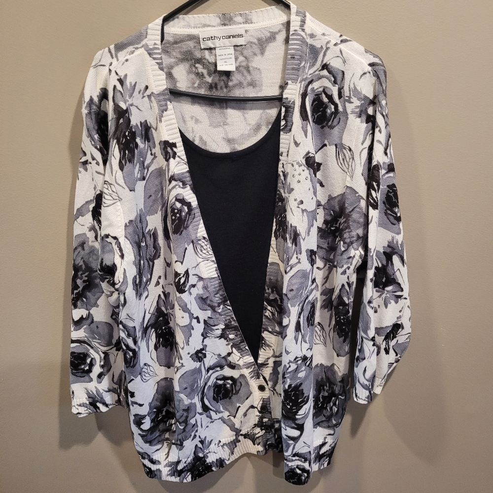 🦋 Cathy Daniels thin sweater shirt XL